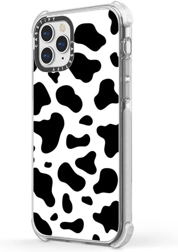 Miniatura 5 de CASETiFY Ultra Impact - Funda para iPhone 12 Pro Max (protección contra caídas de 9.8 pies), estampado de vaca, transparente