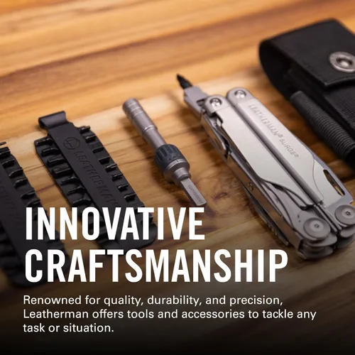 Miniatura 6 de LEATHERMAN, accesorio adicional para herramientas múltiples, extensor de desarmador de brocas, plateado