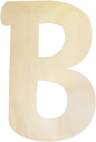 Miniatura 9 de Letras de madera grandes S, letras de madera grandes de 12 pulgadas, letras de madera sin terminar para decoración de pared, manualidades, tablero
