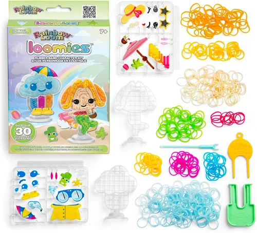 Miniatura 4 de Rainbow Loom: Loomies Fairy Tale Paquete de 2 unidades: kit de 4 personajes y kit de 2 personajes. Crea 6 personajes temáticos con 2 kits de bandas