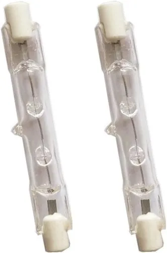 2 bombillas halógenas R7S 120V T3 78MM regulables 100 W tipo J base R7S blanco cálido 2700 K doble extremo halógeno para trabajo, luces de paisaje,