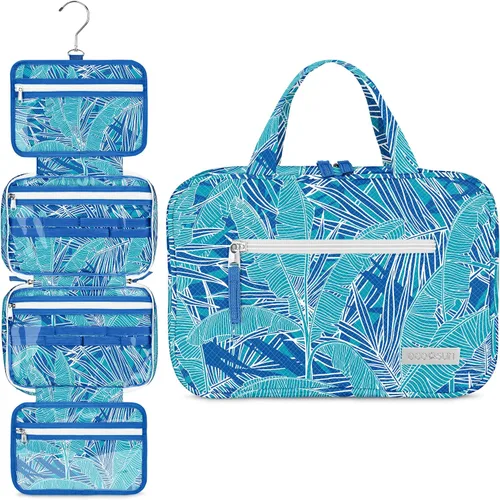 Miniatura 11 de Eco Sun - Neceser de viaje colgante — Diseñado en Hawái — Organizador de viaje resistente al agua para accesorios de baño, Colgar