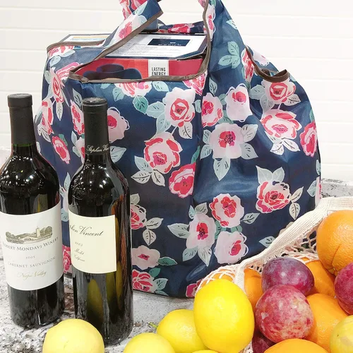 Miniatura 3 de allydrew - Bolsa grande plegable de nailon, reutilizable para compras