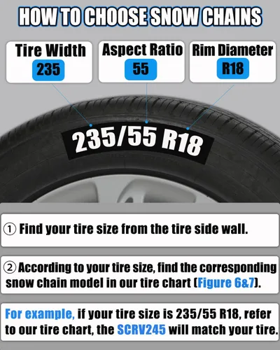 Miniatura 5 de Cadenas de nieve de fácil instalación, cadenas de neumáticos de un solo tirón, cadenas de nieve resistentes para camionetas y SUV todoterreno
