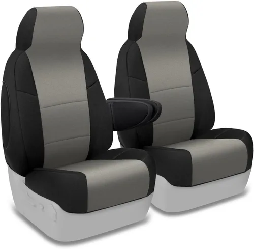 Miniatura 33 de Coverking Custom Fit Center 50/50 - Funda de asiento de cubo para modelos seleccionados Chevrolet Suburban 1500/2500, neopreno (negro)