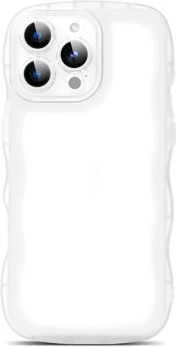 Miniatura 25 de SKYLMW Compatible con iPhone 6s Plus/6 Plus Case de 5.5", Linda Kawaii Marco Ondulado Rizado Forma de Marco Funda de Silicona Suave Resistente a