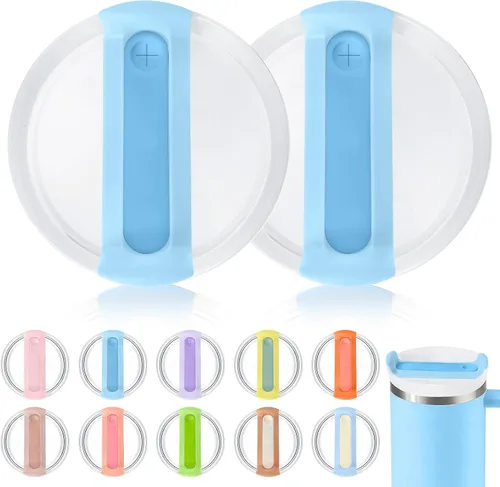 Miniatura 16 de Tapa de vaso de 40 onzas para Stanley, a prueba de derrames, resistentes a salpicaduras, funda de repuesto para accesorio de copa Stanley