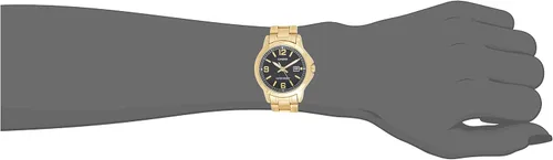 Miniatura 4 de Casio LTP-V004G-1B - Reloj de pulsera para mujer, color dorado y acero inoxidable, esfera negra