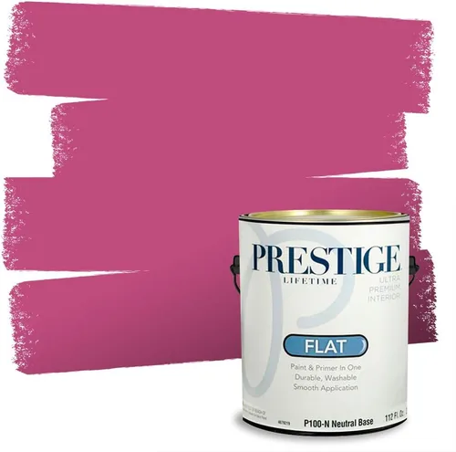 Miniatura 77 de Prestige Paints - Pintura exterior e imprimación en uno, 1 galón, plano, E500-P-A011GP