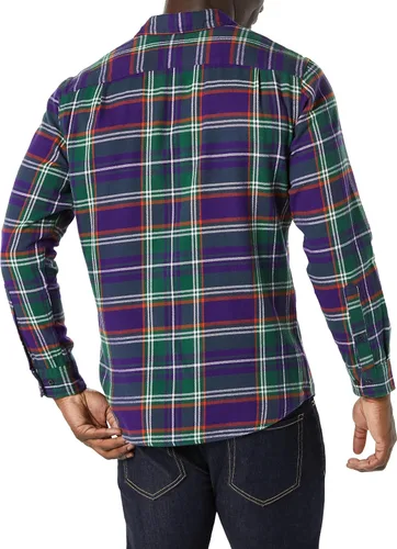 Miniatura 2 de Tienda Essentials - Camisa de franela para hombre, manga larga, de corte entallado