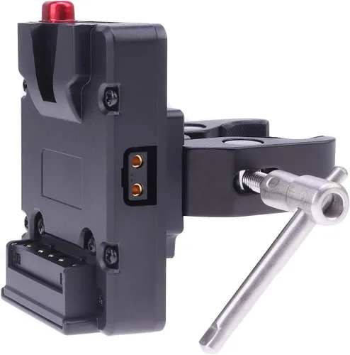 Miniatura 2 de FocusFoto Adaptador de placa de fuente de alimentación de batería Mini Nano V-Lock V-Lock de tamaño bolsillo con D-tap y Super Clamp