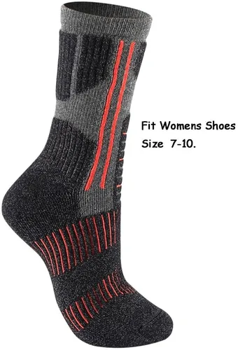 Miniatura 2 de Toes&Feet Calcetines acolchados para mujer y hombre, antiampollas, resistentes al olor, con mechas de sudor, senderismo, esquí, media pantorrilla