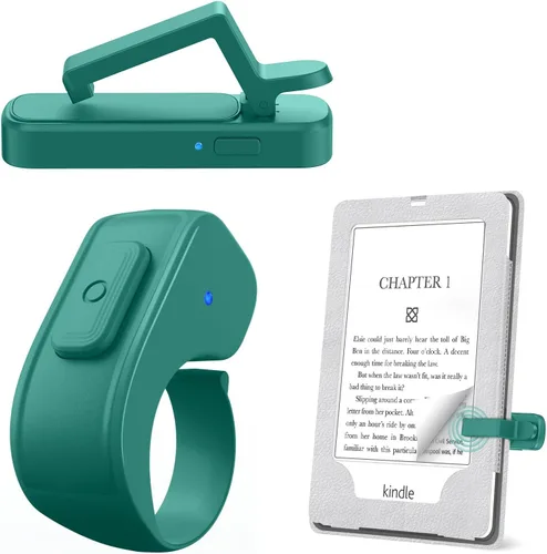 Miniatura 12 de Anillo girador de páginas para Kindle, control remoto para iPhone, iPad, tabletas Android, lectores electrónicos, girador de páginas para Kindle