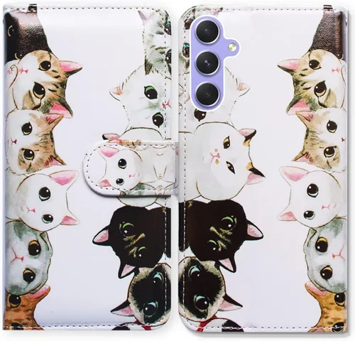 Miniatura 38 de Bcov Funda para Galaxy A54, diseño de pájaro negro y verde con tapa para teléfono con ranura para tarjeta y soporte para Samsung Galaxy A54 5G