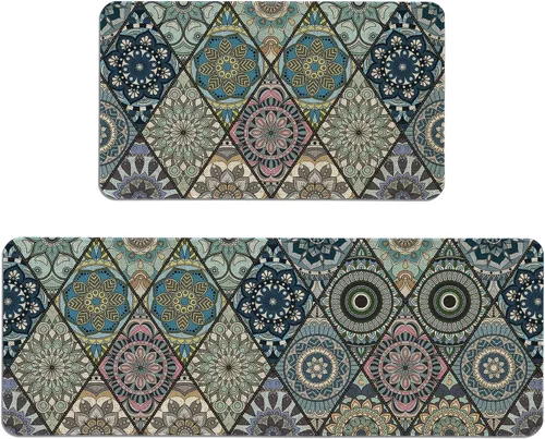 Miniatura 34 de Mloabuc® Tapete decorativo de flores, tapetes de cocina de arpillera de arpillera para mujer, accesorios de cocina para exteriores, 17 x 30 pulgadas