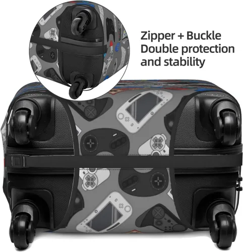 Miniatura 4 de Futterya Funda para equipaje de viaje, protector de maleta marina con estrellas de mar de verano, fundas de equipaje lavables, driver de videojuegos