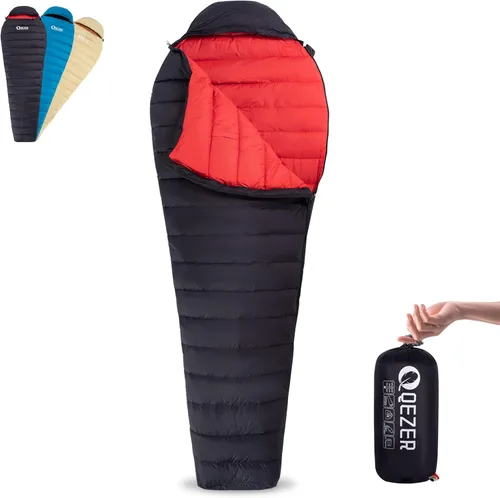 Miniatura 15 de Ultralight Down Sleeping Bag for Adults with 600 Fill Power, Compact All Seasons Sleeping Bag for Backpacking, Hiking and Camping