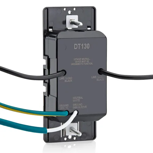 Miniatura 14 de Leviton Interruptor Temporizador de Cuenta Regresiva para ventilador de baño y luces del hogar, 5-10-15-30 minutos, no requiere neutro, unipolar