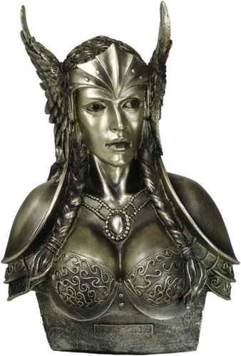 Miniatura 10 de Ebros Shapeshifter Half God and Half Jotunn Loki Busto Estatua 10.25 pulgadas de alto nórdico vikingo dios del trickster príncipe Asgard figura