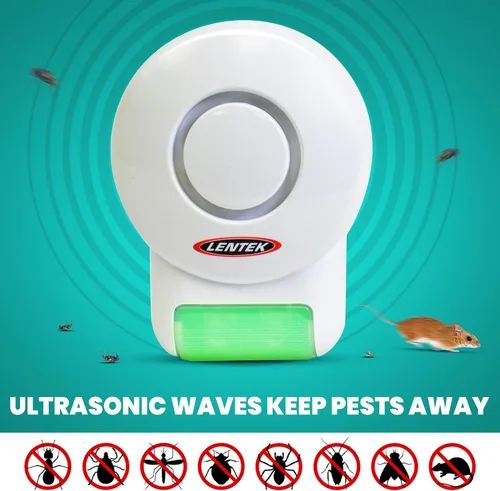Miniatura 3 de PestContro - Repelente ultrasónico de plagas para ratones ardillas, lagartos, insectos, mosquitos, roedores, repelente de interiores (paquete de 4)