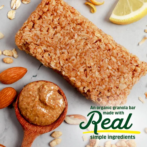 Miniatura 3 de Kate's Real Food Barras de granola orgánicas paquete de 12 unidades, energía limpia, ingredientes orgánicos, sin gluten, sin OMG, aperitivo