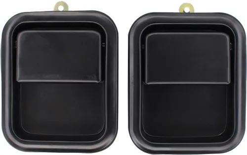 Miniatura 2 de NewYall Par de manijas de puerta exteriores delanteras negras para Jeep CJ7 1981-1986 CJ5 1981-1983 TJ 1997-2006 Wrangler 1987-2006 exterior