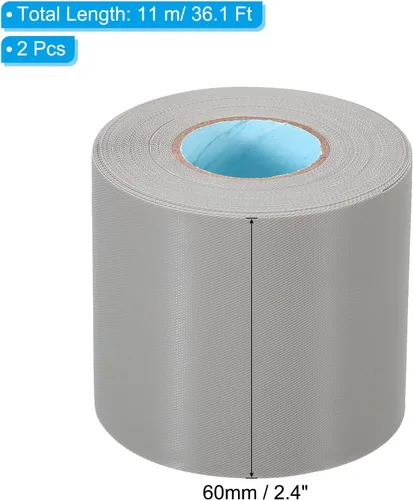 Miniatura 2 de PATIKIL Cinta de envoltura de tuberías de 2.4 x 36.1 pies, paquete de 2 tubos de cinta adhesiva de PVC, aislamiento de tubos de aire acondicionado