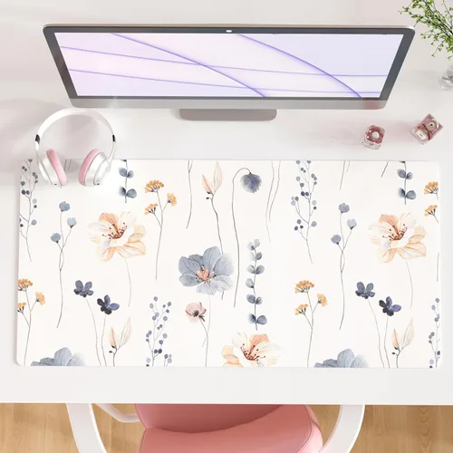 Miniatura 19 de QIYI Alfombrilla grande para mouse, alfombrilla de escritorio extendida para escritorio, alfombrilla de mouse impermeable de piel sintética