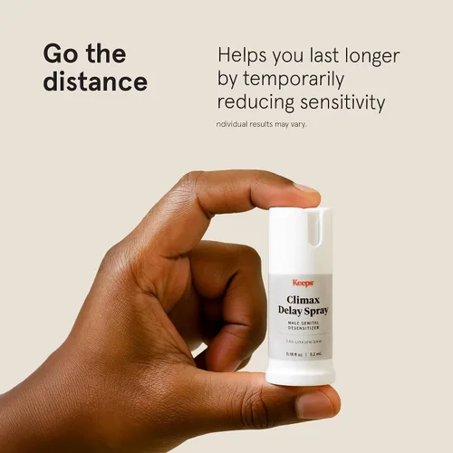 Miniatura 4 de Keeps Climax Delay Spray para hombres, fórmula de lidocaína para control del clímax y reducción de la sensibilidad, espray desensibilizante