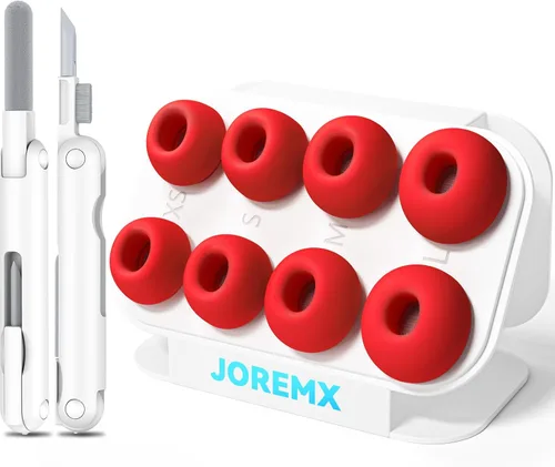 Miniatura 11 de 4 pares de almohadillas de silicona de repuesto para AirPods Pro 1st/2nd (2019/2022/2023) con bolígrafo de limpieza, agujero de reducción de ruido