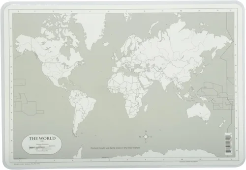 Miniatura 2 de Painless Learning Mantel con diseño de mapa mundial