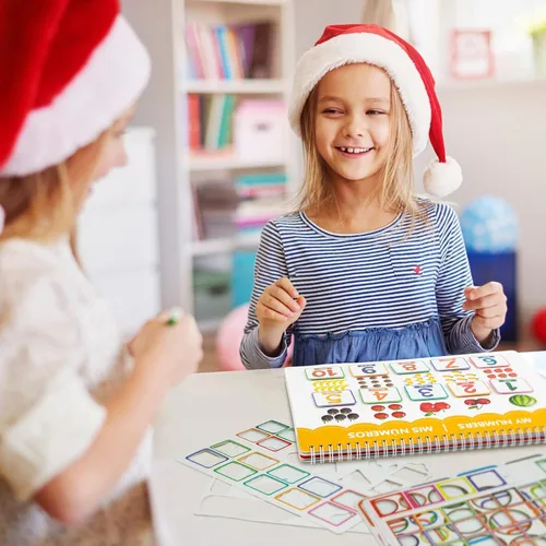 Miniatura 8 de Ayyomo Libros ocupados en español e inglés para niños pequeños, libro de actividades preescolares bilingües para niños de 3, 4, 5 años, rellenos