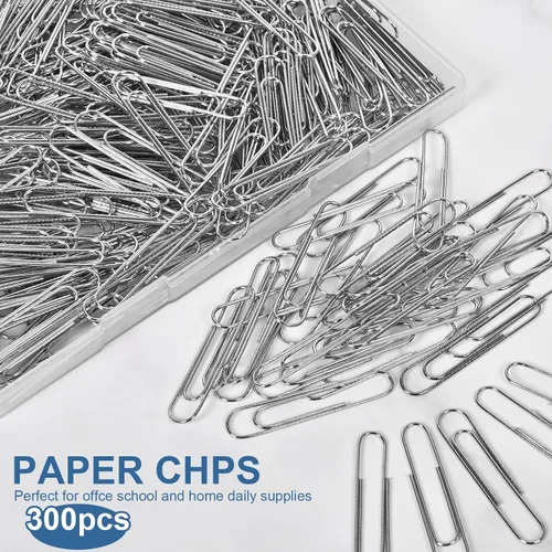 Miniatura 7 de Clips de papel grandes antideslizantes, clips de papel jumbo de 2 pulgadas, 300 piezas de clips de papel metálicos grandes, clips de papel