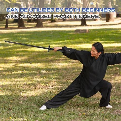 Miniatura 5 de Seenelling Espada katana de polipropileno con funda de ABS para entrenamiento japonés, espada samurái, entrenamiento de práctica marcial, espada