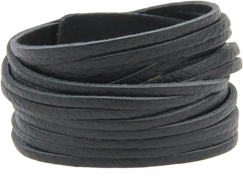 Miniatura 5 de GelConnie - Brazalete de piel, brazaletes trenzados punk, pulseras rock de piel, brazaletes góticos con correa ajustable, para hombre, mujer.