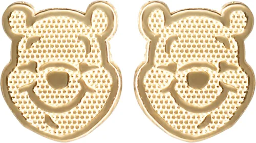 Disney Pendientes clásicos, aretes de oro de 14 quilates - Bambi, pato Donald, pato margarita, Winnie the Pooh, rosa de Belle, 101 dálmatas,