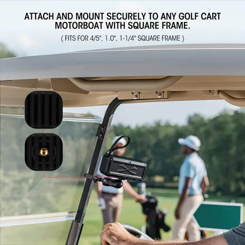 Miniatura 2 de Roykaw Altavoz Bluetooth de golf con soporte, sonido estéreo fuerte, IPX7 impermeable, a prueba de golpes y polvo, altavoz inalámbrico portátil
