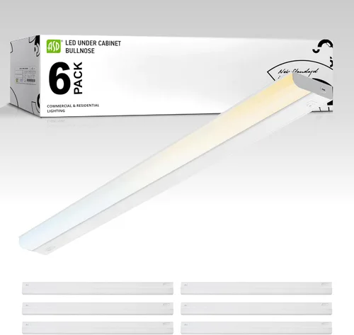 Miniatura 17 de ASD Iluminación LED para debajo del gabinete, 24 pulgadas, 12 W, 822 LM, luces regulables cableadas para debajo del gabinete para cocina, 3000