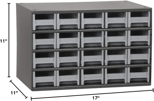 Miniatura 6 de Akro-Mils Gabinete de almacenamiento de acero para garaje, organizador de piezas pequeñas de metal para herramientas, clavos, tornillos, pernos