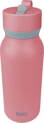 Miniatura 6 de Built Botella en cascada de 32oz con tapa de pajita de boca ancha y filtro rosa