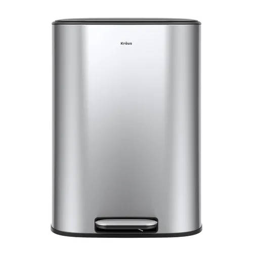 Miniatura 21 de Kraus GarbagePro Bote de basura rectangular de 13 galones manos libres con sensor de movimiento operado por batería en acabado negro mate con tapa