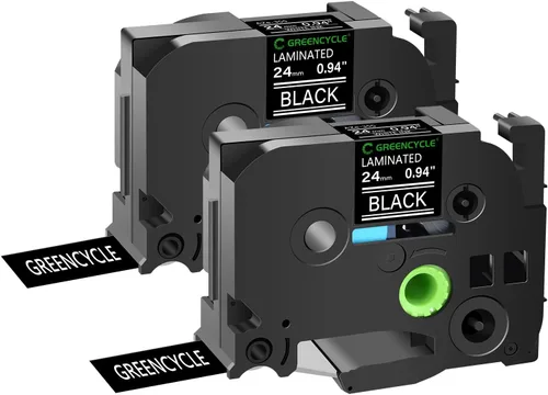 Miniatura 42 de GREENCYCLE TZe-111 - Cinta adhesiva transparente laminada de 0.23 pulgadas compatible con Brother P-Touch TZ-111 TZe111, cinta negra sobre