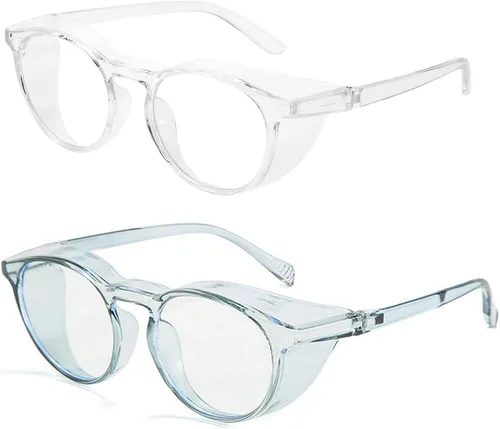 Miniatura 23 de Anteojos de seguridad que no se empañan, con protección UV400, lentes con bloqueo de luz azul para hombres y mujeres, anteojos transparentes