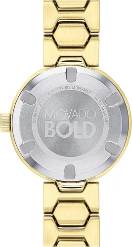 Miniatura 4 de Movado Reloj para mujer con barra en T y esfera plana de cristal, color dorado (modelo 3600492)