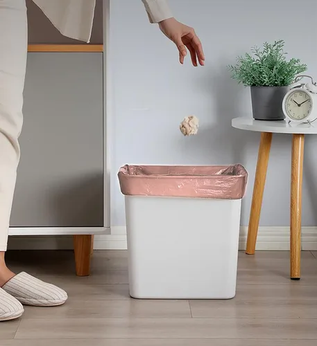 Miniatura 5 de Bolsas de basura de baño de 4 galones, 6 rollos, 120 bolsas de basura pequeñas, bolsas de basura desechables para oficina, baño