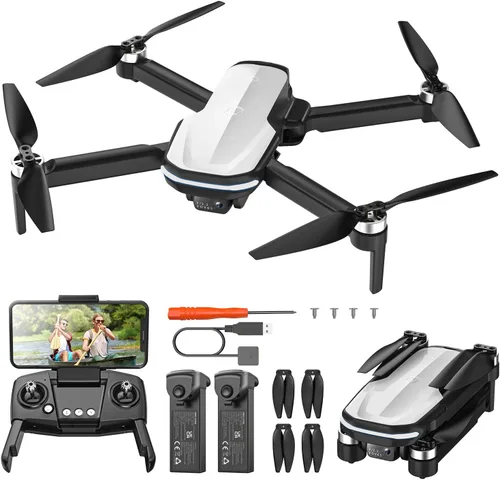 Holy Stone FPV Drone con cámara HD 1080P para adultos y niños principiantes, HS280D cuadricóptero RC plegable con motor sin escobillas, flujo