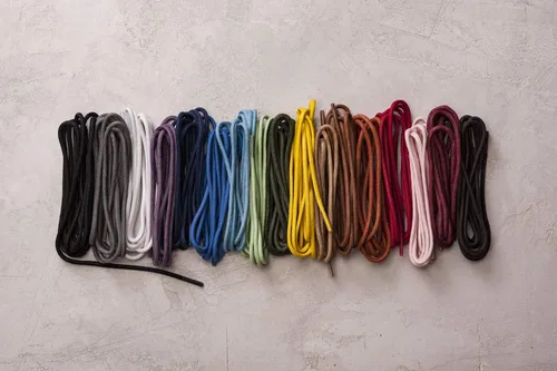Miniatura 5 de Benchmark Basics cordones de algodón encerado, redondos, 30, 33 o 36 pulgadas (2 mm de ancho)