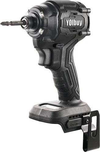 YOIbuy - Destornillador de impacto inalámbrico de 1/4 de pulgada, taladro de impacto compacto y ligero, compatible con baterías Dewalt de 20 V,