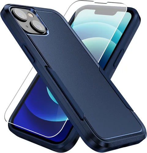 Miniatura 25 de Funda para iPhone 12 Pro Max, con protector de pantalla, [probada contra caídas de grado militar], resistente, resistente, a prueba de golpes