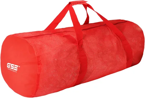 Miniatura 9 de Bolsa de lona deportiva de malla grande de alta resistencia, color gris, bolsa seca, equipo de buceo, bolsa de buceo con cremallera. Ideal